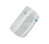 Composants de protection faciale - Visière large - Anti-buée - Léger - Réglable - Transparent - Unisexe (1 pièce)
