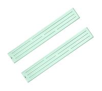 Composé de 2 tapis d'évacuation de liquides en silicone, vert | Bac d'égouttement polyvalent en silicone avec bord d'évier avec une largeur compacte de 7 cm pour les petites surfaces et