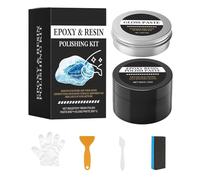 Composé de polissage en résine - Nettoyant brillant pour revêtement de polissage, kit d'élimination des rayures | Pâte de réparation de finition, polisseuse multi-matériaux pour meubles en métal