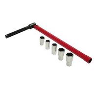 Composition de clé à robinet 13mm + 4 douilles - MEJIX - 180498 Rouge G