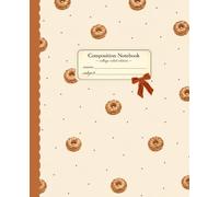 Composition Notebook: College-Ruled Interior | Writing Notebook for School, Work & Everyday Notes | Cozy Maple Glazed - Mini Dots Design | 120 Pages | 7.5" x 9.25"