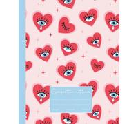 Composition notebook: college ruled with girly theme: Wide Lined 7.5" x 9.25inch, 200 pages: perfect gift idea for students, office workers, art lovers , girls
