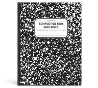 Composition Notebook Wide Ruled, Lay Flat Wide Ruled Composition Book with Smooth Paper, Pastels Colors Notebook for School Supplies, Back to School for Students, 7.5" x 9.75" , 160 Pages/ 80 Sheets
