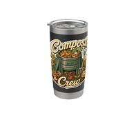 Compost Crew Jardin Terre Gobelet isotherme en acier inoxydable double paroi