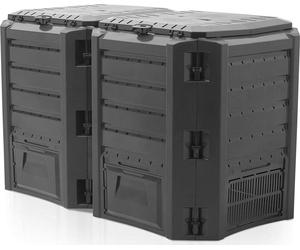 Composteur 2 chambres noir 800 L MODULE COMPOGREEN IKLM800C-S411