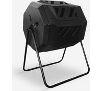 Composteur à tambour Composteur rotatif pour le jardin 160 litres deux compartiments Abacus