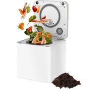 Composteur de cuisine - HQD-314Pro - 3,3 L - Lumière UVC - Sécurité enfants - Ecran LCD - Prise UE - Marron
