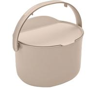 Skaza Organko Daily Poubelle à Compost 3,3L - Petite Poubelle de Table Cuisine avec Couvercle - Plastique Recy acile à Nettoyer au Lave-Vaisselle, Cappuccino