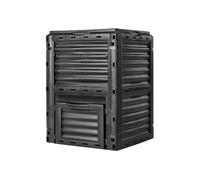 VEVOR Composteur de jardin 300 L – Sans BPA, avec couvercle et porte inférieure, Noir