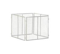 vidaXL Composteur de jardin 85x85x70 cm en fer galvanisé