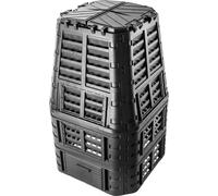 Composteur de jardin - Bac à compost - Modulaire - 1000 l - Résistant au gel - Utilisable toute l'année - Noir