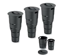 Composteur de jardin - BOTLE - Lot de 3 - 11L - Plastique durable - Modulable