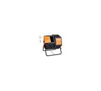 VEVOR Composteur rotatif 140 L - bac à compost double chambre 360° en PP sans BPA 40 kg