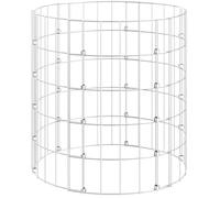 Composteur de Jardin - vidaXL - Bac à Compost en Acier Galvanisé - Résistant aux Intempéries - 50 x 50 cm