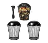 Composteur de vers de pluie - Panier à compost réutilisable - Gartenhil | Composteur de vers de pluie - Panier à compost pour jardin - Solution réutilisable avec terre riche en nutriments pour