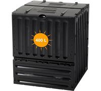 Composteur écologique Eco-King pour le jardin, 400 litres, composteur rapide en plastique anthracite. Composteur pour jardin, appareil de compostage pour jardin, compostage et déchets de jardin