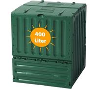 Composteur écologique Eco-King pour le jardin, 400 litres, composteur rapide en plastique vert. Composteur pour jardin, appareil de compostage pour jardin, compostage et déchets de jardin