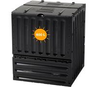 Composteur écologique Eco-King pour le jardin, 600 litres, composteur rapide en plastique anthracite. Composteur pour jardin, appareil de compostage pour jardin, compostage et déchets de jardin