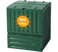 Composteur écologique Eco-King pour le jardin, 600 litres, composteur rapide en plastique vert. Composteur pour jardin, appareil de compostage pour jardin, compostage et déchets de jardin
