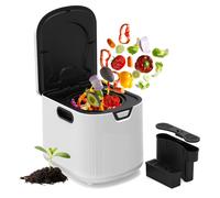 Composteur électrique intelligent Puluomis 3,3 L, 3 en 1, autonettoyant, sans odeur et silencieux, pour les déchets de fruits et légumes de la cuisine.