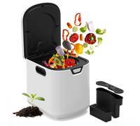 Composteur électrique intelligent Puluomis 4,2 L, 3 en 1 autonettoyant, sans odeur et silencieux, pour les déchets de fruits et légumes de la cuisine