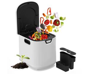 Composteur électrique intelligent Puluomis 4,2 L, 3 en 1 autonettoyant, sans odeur et silencieux, pour les déchets de fruits et légumes de la cuisine