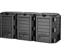 Composteur Prosperplast COMPOGREEN 3x400 l noir