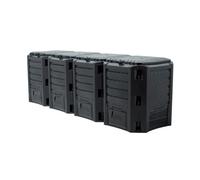 Kompostér MODULE COMPOGREEN 1600 l bez balení - barva: černá