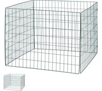 Compostier en métal Relaxdays, lot de 2, compostier biologique de jardin, H x L x P : 70 x 90 x 90 cm, 560 litres, compostier en fil d'acier, vert