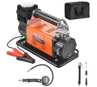 VEVOR Compresseur d'air robuste 12 V, gonfleur de pneus portable 200 L/min, kit de gonflage de pneus avec manomètre numérique, 10,3 bar avec adaptateurs pour camions, voitures, SUV, 4 x 4, camping-car