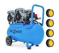 Compresseur sans huile - HW-KBO-4T-50L - réservoir 50 L, 380 l/min, 8 bar, 4 pistons, 3 kW, 230 V - pour atelier et garage