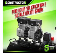 Compresseur 750W - 50L silencieux - Constructor