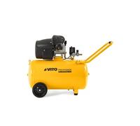 Compresseur à air 100L 10Bar 3CV 2200W Bi-cylindre 145 Psi, sur roues Ateliers et Chantiers VITO