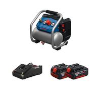 Compresseur à air comprimé GKO18V-51 + 2 batteries GBA 18V 4 Ah + Chargeur GAL 18V-40 BOSCH