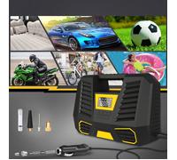Compresseur à air portable - Unbrand - Batterie 6000mAh - Gonflage rapide - 12V - Mini gonfleur - Lampe LED intégrée