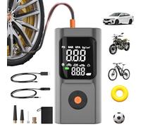 Compresseur à Air Portatif, 150 PSI Gonfleur Pneus Voiture sans Fil, 4500mAh Mini Pompe, Led Pompe a Velo, Inflation Rapide, Arrêt Automatique, USB-C Pompe à air Pour voiture, vélo, moto et ballons
