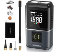 Compresseur A Air Portatif 7,2 V Workpro, Gonfleur Pneu Voiture Avec Batterie 2500 Mah, Gonfleur Electrique 150psi(10,3bar) 4 Modes De Gonflage Pour Pneus De Voiture Velo Ballon Moto Matelas Gonflable