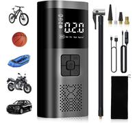 Compresseur à Air Portatif, Mini Pompe a Velo Electrique, Gonfleur Electrique Pneu sans Fil, 4 Modes pour Voiture,Velo,Moto,Balle