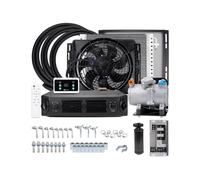 Compresseur A/C électrique universel 12V/24V, ensemble de refroidissement HVAC de rechange for véhicules de tourisme et fourgonnettes(Cool and Heat 24V)