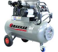 Compresseur à courroie 200L 9 bar 3CV tête en V 230V avec tableau de contrôle DRAKKAR 11274