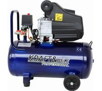 Compresseur à huile 50 L Compresseur à piston 205 l/min 2,8 kW Atelier mobile Garage Silencieux