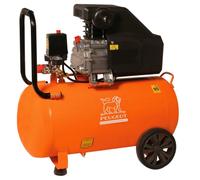 Compresseur à piston 1,82 KW -50 Litres -13 m3/h - 230V - Monocylindre - PEUGEOT PROFESSIONNELS - PCAP5VM13