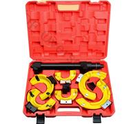 Compresseur à ressort, capacité de charge 4495 kg, plage de compression 6,6-30 cm, 3 fourches interchangeables, matériau en acier, compatible avec les ressorts MacPherson et coniques