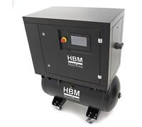 Compresseur à vis HBM 5 CV combiné à un réservoir d'air de 160 litres