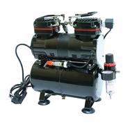 Bc-elec - TC-90T Compresseur Aérographe double cylindre 190W 0-4bar modèle AS196 avec réservoir d'air