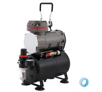 Compresseur aérographe professionnel, Compresseur d'aérographe de luxe | Débit puissant, pression suffisante, équipé d'une bouteille de 3 litres, adapté aux loisirs, au tatouage, à la manucure, etc.