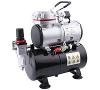 Compresseur Aerographe Professionnel Fengda FD 189, power 125 W, Air Flow 20 23 L, Auto start: 3 bar, max pressure: 6 bar, Air tank: 3L, connections 1/8 BSP, Net weight 5.2 kgs and RPM 1450 1700