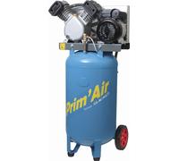 Compresseur air LACME vertical bicylindre - VVM 21/100 21m3/h 100L 3 CV monophasé 10 bar - 122250