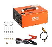 VEVOR Compresseur d'Air PCP Portable 30 MPa Convertisseur Intégré Arrêt Automatique CC 12 V/CA 230 V Pompe Réservoir Paintball Sans Huile Sans Eau pour Pistolet à Air, Bouteille de Plongée Sous-marine