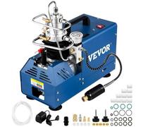 VEVOR Compresseur Haute Pression Maximale 30 MPa 1800 W 220 V Compresseur Air PCP avec Arrêt Manuel, pour Carabine à Air Comprimé Paintball, Carabine PCP, Pistolet d'Air Comprimé, Bouteille de Plongée